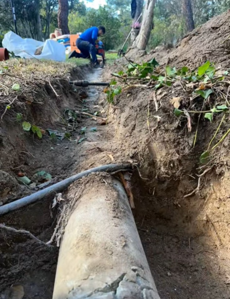 Obras mediante Zanja Pozarq360