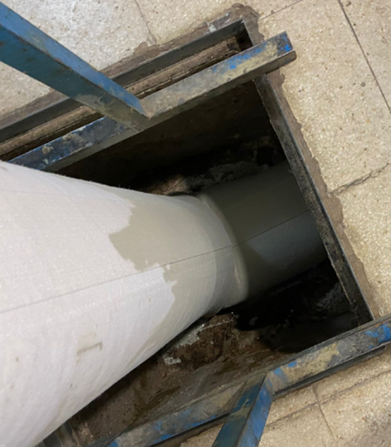 Rehabilitación bajo sistema de manga enfundado Pozarq360 Pozarq360